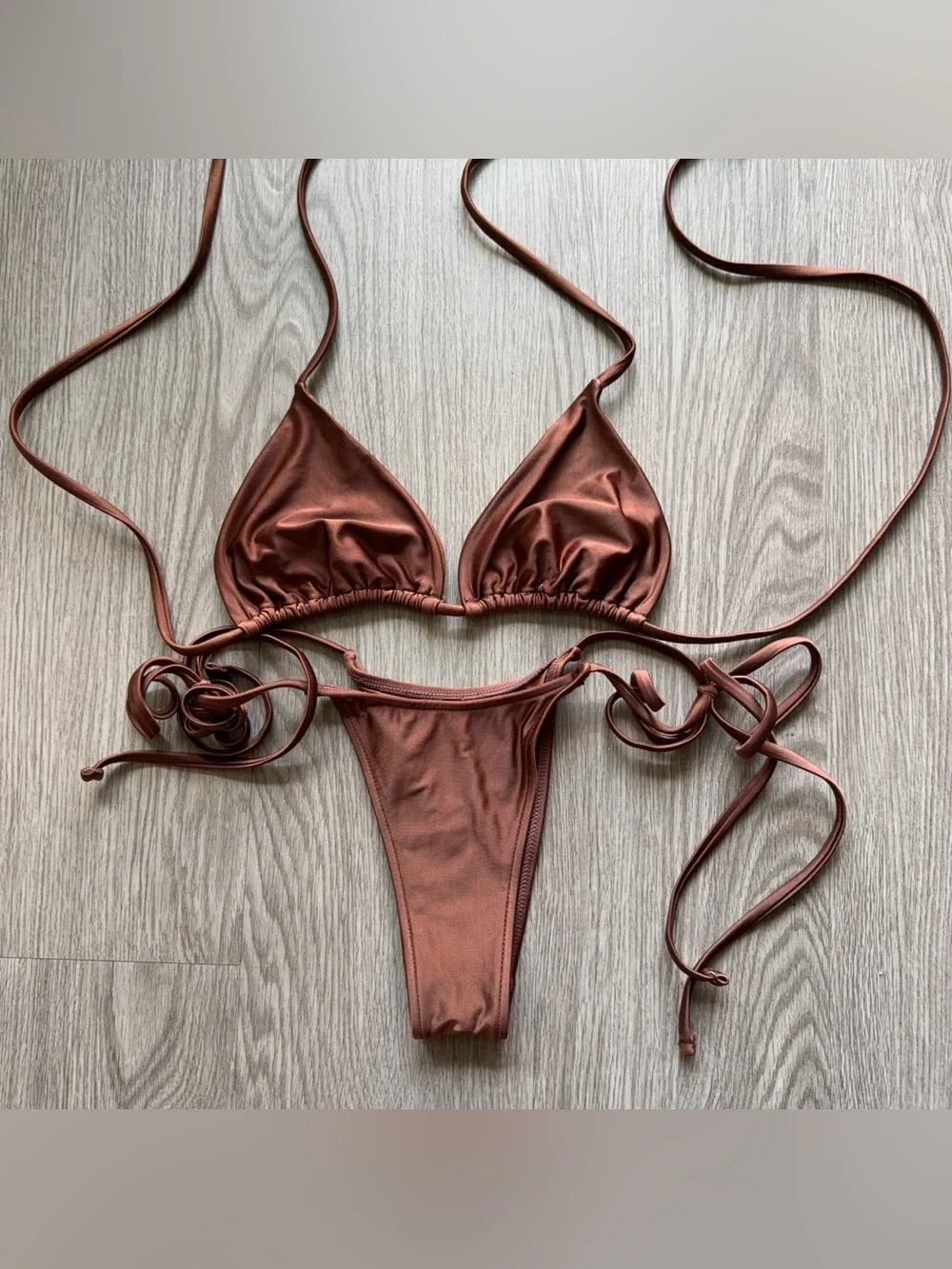 Frankie's Bikinis satin bikini